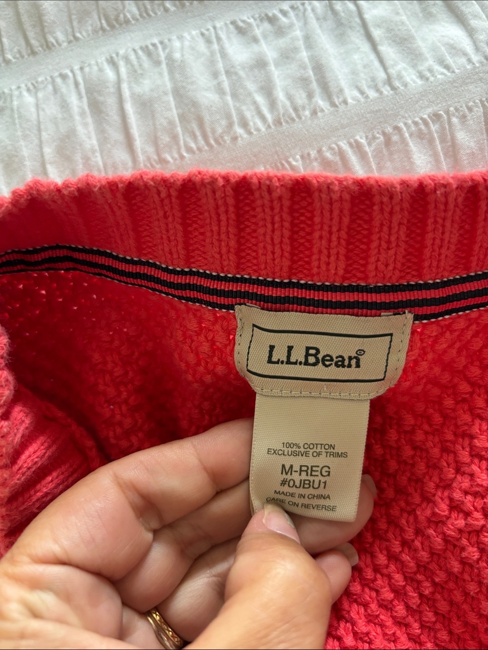 L.L. Bean Coral Button Front Women’s Cardigan - Picture 4 of 6